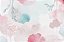 Papel de Parede Painel Fotográfico Folhas em Aquarela Rosa e azul - Imagem 5