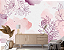 Papel de Parede Painel Fotográfico Folhas em Aquarela Rosa Violeta - Imagem 3