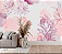 Papel de Parede Painel Fotográfico Folhas em Aquarela Rosa Violeta - Imagem 2