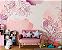 Papel de Parede Painel Fotográfico Folhas em Aquarela Rosa Violeta - Imagem 4