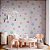 Papel de Parede Chevron e Flores - Imagem 3