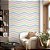 Papel de Parede Chevron Azul Rosa Amarelo - Imagem 3