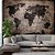 Papel de Parede Mapa mundi Cimento Queimado - Imagem 2