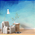 Papel de Parede Painel Fotográfico Aquarela Azul - Imagem 4