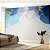 Papel de Parede Painel Fotográfico Aquarela Azul com Dourado - Imagem 8