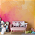 Papel de Parede Painel Fotográfico Aquarela Amarelo - Imagem 2