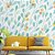 Papel de Parede Folhas em Aquarela Azul e Amarelo - Imagem 2