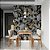 Papel de Parede Floral de folhas brancas com detalhes em dourado - Imagem 3