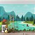 Papel de Parede infantil Aquarela Montanhas e Floresta - Imagem 1