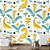 Papel de Parede Dinossauros e Flores - Imagem 2
