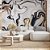 Papel de Parede Mármore Liquido Preto e Branco com Dourado - Imagem 1