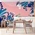 Papel de Parede Floral com Fundo Rosa - Imagem 3