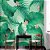 Papel de Parede Folhas Gigantes com Flores - Imagem 1