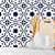 Papel de Parede Azulejo Azul Escuro - Imagem 1