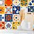Papel de Parede Azulejo Colorido - Imagem 1