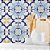 Papel de Parede Azulejo Azul e Amarelo - Imagem 1