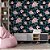 Papel de Parede Folhas com Flores Rosas - Imagem 2