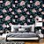 Papel de Parede Folhas com Flores Rosas - Imagem 3