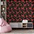 Papel de Parede Floral Vermelho - Imagem 1