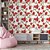 Papel de Parede Floral Vermelho - Imagem 2