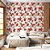 Papel de Parede Floral Vermelho - Imagem 1