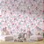 Papel de Parede Flores Brancas fundo Rosa - Imagem 3