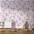 Papel de Parede Flores Brancas fundo Rosa - Imagem 4