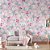Papel de Parede Flores Brancas fundo Rosa - Imagem 1