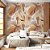 Papel de Parede Folhas em tons de Bege - Imagem 1