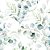Papel de Parede Aquarela Floral Verde com Dourado - Imagem 4