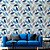 Papel de Parede Floral Azul - Imagem 1