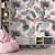 Papel de Parede Folhas e Flores Rosa - Imagem 4