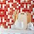 Papel de Parede Pastilha Tons de Vermelho - Imagem 1