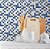 Papel de Parede Pastilhas Azul e Cinza - Imagem 1