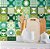 Papel de Parede Azulejo Tons de Verde - Imagem 1