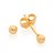 Brinco Infantil Bola Fosca Pequena (3mm) Rommanel - Folheado a Ouro (Ref.526032) - Imagem 1