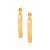 Brinco Argola Formato de Coração Rommanel - Folheado a Ouro 18k (Ref.520884) - Imagem 4