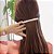 Prendedor para Cabelo Retangular Metálico - Dourado ou Prateado - Imagem 2