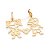 Pingente Mãe de 2 Filhos - Meninos / Meninas / Casal - Rommanel - Folheado a Ouro 18K (Ref. 542645) - Imagem 3
