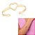 Bracelete Coração Rommanel - Folheado a Ouro  18K - Antialérgico - Imagem 1