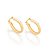 Brinco Mini Argola (1,6 cm)  - Rommanel - Folheado a Ouro 18k. (Ref.520901) - Imagem 3