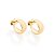 Brinco Meia Argola Mini - Rommanel - Folheado a Ouro 18k. (Ref.524526) - Imagem 3