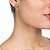 Brinco Meia Argola Mini - Rommanel - Folheado a Ouro 18k. (Ref.524526) - Imagem 2