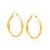 Brinco Argola (2,8 cm)  - Rommanel - Folheado a Ouro 18k. (Ref.520285) - Imagem 4