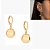 Brinco Argola com Pingente de Bola  - Rommanel - Folheado a Ouro 18k. (Ref.527076) - Imagem 1