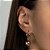 Brinco Argola com Pingente de Bola  - Rommanel - Folheado a Ouro 18k. (Ref.527076) - Imagem 2