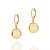 Brinco Argola com Pingente de Bola  - Rommanel - Folheado a Ouro 18k. (Ref.527076) - Imagem 4