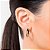 Brinco Meia Argola Ondulada - Rommanel - Folheado a Ouro 18k. (Ref.527155) - Imagem 2