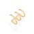 Brinco Piercing de Pressão 3 Argolas GIO Antonelli - Rommanel - Folheado a Ouro 18k. (Ref.527159) - Imagem 5