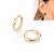 Brinco Mini Argola de 1,1 cm - Rommanel - Folheado a Ouro 18k. (Ref.527163) - Imagem 1